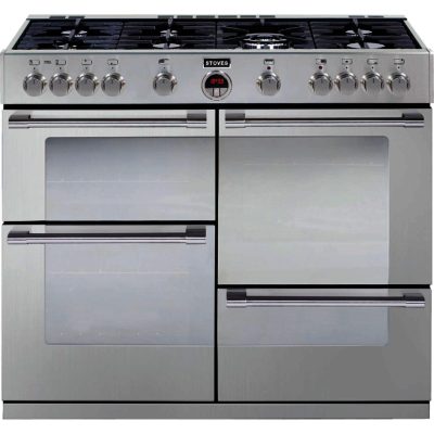 Stoves Sterling R1000GT 100cm Gas Range Cooker in Stainless Steel